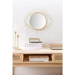 Miroir Mural En Métal Yuls SKLUM Fer Doré - Doré 8 Miroir Mural En Métal Yuls SKLUM Fer Doré - Doré -Miroir Soldes Boutique 38421671 2