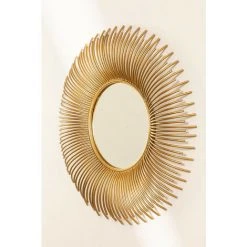 Miroir Mural Rond En Métal Nazar SKLUM Fer Or Vieux - Or Vieux -Miroir Soldes Boutique 38699925 3