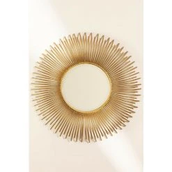 Miroir Mural Rond En Métal Nazar SKLUM Fer Or Vieux - Or Vieux -Miroir Soldes Boutique 38699925 4