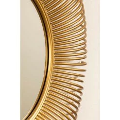 Miroir Mural Rond En Métal Nazar SKLUM Fer Or Vieux - Or Vieux -Miroir Soldes Boutique 38699925 5
