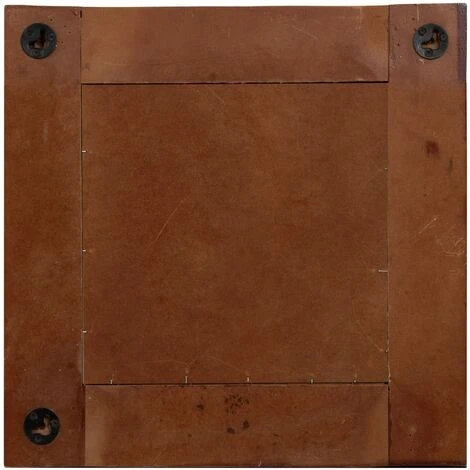 DéCOSHOP26 Miroir Mural Carré En Bois De Récupération Massif 50 X 50 Cm - Noir 7 DéCOSHOP26 Miroir Mural Carré En Bois De Récupération Massif 50 X 50 Cm - Noir – Image 5
