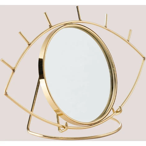 Miroir De Table En Métal Lubin SKLUM Fer Doré - Doré 3 Miroir De Table En Métal Lubin SKLUM Fer Doré - Doré