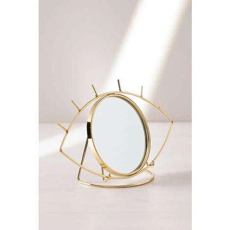 Miroir De Table En Métal Lubin SKLUM Fer Doré - Doré 5 Miroir De Table En Métal Lubin SKLUM Fer Doré - Doré – Image 3