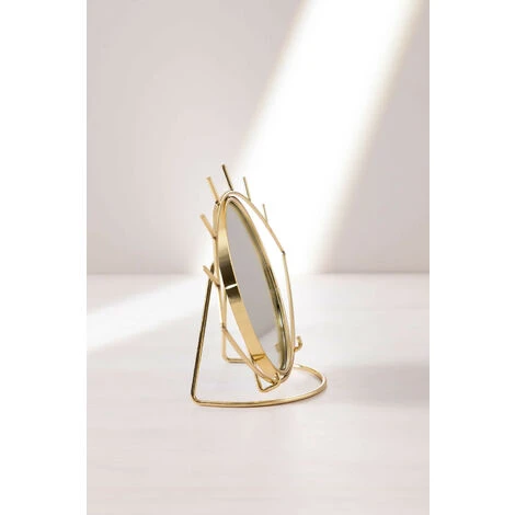 Miroir De Table En Métal Lubin SKLUM Fer Doré - Doré 7 Miroir De Table En Métal Lubin SKLUM Fer Doré - Doré – Image 5