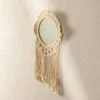 Miroir Mural En Macramé Denot SKLUM Macramé - Beige Crème -Miroir Soldes Boutique 39028170 1