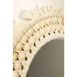 Miroir Mural Rond En Macramé (Ø50 Cm) Jarn SKLUM Macramé - Beige Crème 10 Miroir Mural Rond En Macramé (Ø50 Cm) Jarn SKLUM Macramé - Beige Crème -Miroir Soldes Boutique 39028171 4