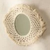 Miroir Mural En Macramé Brice SKLUM Macramé - Beige Crème -Miroir Soldes Boutique 39028173 1