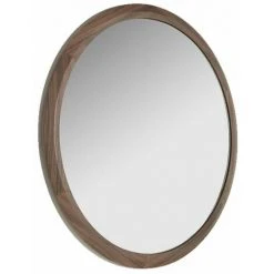 Paris Prix - Miroir Mural Rond Design "turna" 90cm Naturel -Miroir Soldes Boutique 39117467 2
