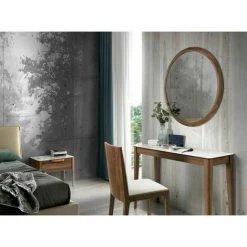 Paris Prix - Miroir Mural Rond Design "turna" 90cm Naturel -Miroir Soldes Boutique 39117467 4
