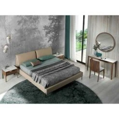 Paris Prix - Miroir Mural Rond Design "turna" 90cm Naturel -Miroir Soldes Boutique 39117467 5