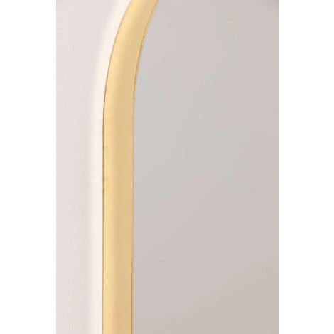 Miroir Mural En Métal Loan SKLUM Fer Doré - Doré 6 Miroir Mural En Métal Loan SKLUM Fer Doré - Doré – Image 4