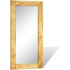 DéCOSHOP26 Miroir Mural En Bois Massif Rectangulaire 120 X 60 Cm - Noir 8 DéCOSHOP26 Miroir Mural En Bois Massif Rectangulaire 120 X 60 Cm - Noir -Miroir Soldes Boutique 39153858 2