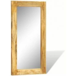 DéCOSHOP26 Miroir Mural En Bois Massif Rectangulaire 120 X 60 Cm - Noir 11 DéCOSHOP26 Miroir Mural En Bois Massif Rectangulaire 120 X 60 Cm - Noir -Miroir Soldes Boutique 39153858 5