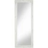 Baroni Home Miroir Mural Cadre Rectangulaire En Bois - Blanc