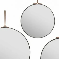 ATMOSPHERA, CRÉATEUR D'INTÉRIEUR Lot De 3 Miroirs Lilou - Noir -Miroir Soldes Boutique 39676347 2