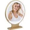 SKECTEN Grand Miroir De Maquillage LED, Miroir De Courtoisie Hollywoodien Avec Bouton Intelligent, Miroir Cosmétique à Poser, 40cm, Rond -Miroir Soldes Boutique 39698162 1