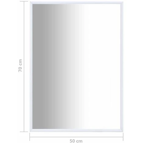 ASUPERMALL Miroir Blanc 70x50 Cm 7 ASUPERMALL Miroir Blanc 70x50 Cm – Image 5