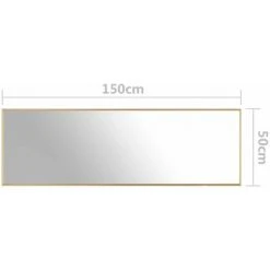 ASUPERMALL Miroir Dore 150x50 Cm 11 ASUPERMALL Miroir Dore 150x50 Cm -Miroir Soldes Boutique 39745275 5