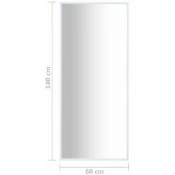 ASUPERMALL Miroir Blanc 140x60 Cm -Miroir Soldes Boutique 39777254 5