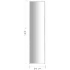 ASUPERMALL Miroir Argente 120x30 Cm 11 ASUPERMALL Miroir Argente 120x30 Cm -Miroir Soldes Boutique 39777260 5