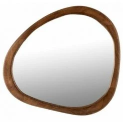 Paris Prix - Miroir Déco En Bois "irrégulier" 59cm Marron