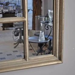 COTE TABLE Grand Miroir Argenté Bois 140X90cm - Doré 8 COTE TABLE Grand Miroir Argenté Bois 140X90cm - Doré -Miroir Soldes Boutique 39889584 3