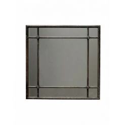 CHEHOMA Miroir Verre Carré Bonaparte 81x81cm - Noir -Miroir Soldes Boutique 39889779 2