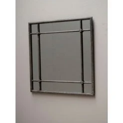 CHEHOMA Miroir Verre Carré Bonaparte 81x81cm - Noir -Miroir Soldes Boutique 39889779 3