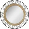 ATMOSPHERA Miroir Rond En Métal Et Bois - Ø 45 X Ep. 1.5 Cm - Noir -Miroir Soldes Boutique 39907870 1