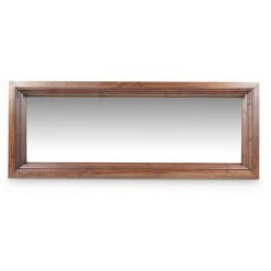 DECORATION D’AUTREFOIS Miroir Ancien Rectangulaire Bois 155x5.5x60cm - Marron - Marron