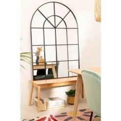 Miroir Mural En Métal Effet Fenêtre (135x92 Cm) Paola SKLUM Fer Noir - Noir 8 Miroir Mural En Métal Effet Fenêtre (135x92 Cm) Paola SKLUM Fer Noir - Noir -Miroir Soldes Boutique 40208807 2