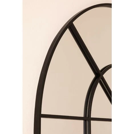 Miroir Mural En Métal Effet Fenêtre (135x92 Cm) Paola SKLUM Fer Noir - Noir 7 Miroir Mural En Métal Effet Fenêtre (135x92 Cm) Paola SKLUM Fer Noir - Noir – Image 5