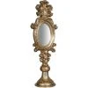 BISCOTTINI MADE IN ITALY MIROIR DE COMPTOIR EN BOIS AVEC FINITION FEUILLE D'ARGENT ANTIQUE -Miroir Soldes Boutique 40265792 1