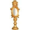 BISCOTTINI MADE IN ITALY MIROIR EN BOIS AVEC FINITION FEUILLE D'OR ANTIQUE -Miroir Soldes Boutique 40265795 1