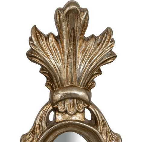 BISCOTTINI MADE IN ITALY MIROIR DE COMPTOIR EN BOIS AVEC FINITION FEUILLE D'ARGENT ANTIQUE 4 BISCOTTINI MADE IN ITALY MIROIR DE COMPTOIR EN BOIS AVEC FINITION FEUILLE D'ARGENT ANTIQUE – Image 2