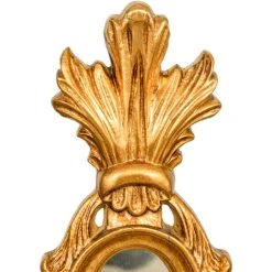 BISCOTTINI MADE IN ITALY MIROIR EN BOIS AVEC FINITION FEUILLE D'OR ANTIQUE -Miroir Soldes Boutique 40265803 2