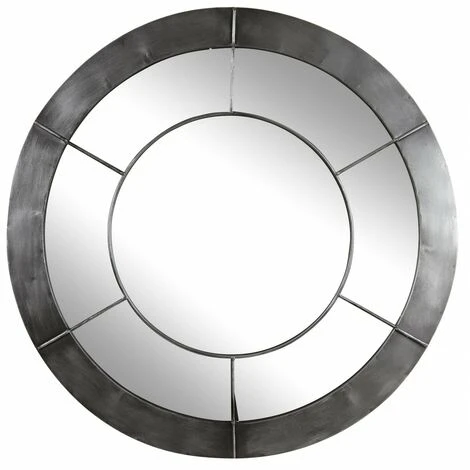 BRIO Miroir En Bois Couleur Acier 70 Cm - Acier 3 BRIO Miroir En Bois Couleur Acier 70 Cm - Acier