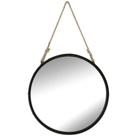 BRIO Miroir Rond Hublot Industriel 50 Cm - Noir 3 BRIO Miroir Rond Hublot Industriel 50 Cm - Noir