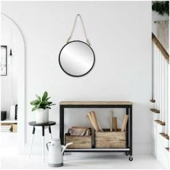 BRIO Miroir Rond Hublot Industriel 50 Cm - Noir 10 BRIO Miroir Rond Hublot Industriel 50 Cm - Noir -Miroir Soldes Boutique 40456005 4