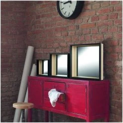 CEANOTHE Set De 3 Miroirs étagères En Bois - Noir 8 CEANOTHE Set De 3 Miroirs étagères En Bois - Noir -Miroir Soldes Boutique 40456683 3