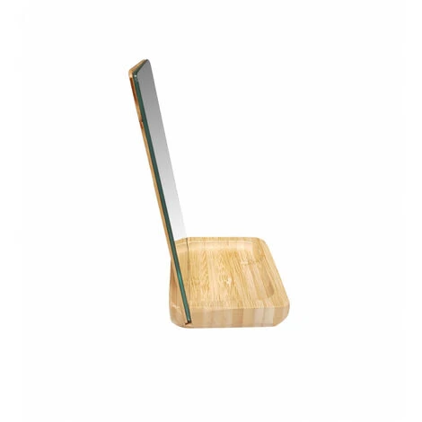 MEUBLETMOI Miroir à Poser Rectangulaire Support Bois - NEIGE 2843 - Bois 4 MEUBLETMOI Miroir à Poser Rectangulaire Support Bois - NEIGE 2843 - Bois – Image 2