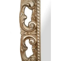 BISCOTTINI MIROIR MURAL EN BOIS AVEC FINITION FEUILLE D'ARGENT ANTIQUE MADE IN ITALY -Miroir Soldes Boutique 40487695 4