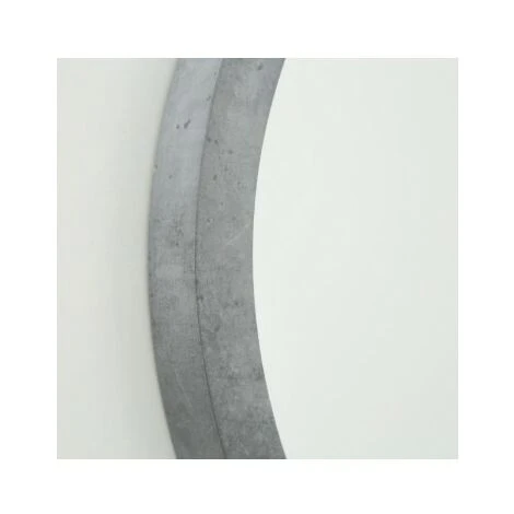 WADIGA Set De 3 Miroirs Décoratifs Ronds En Bois Gris - Gris 5 WADIGA Set De 3 Miroirs Décoratifs Ronds En Bois Gris - Gris – Image 3