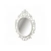 WADIGA Miroir Mural Ovale Avec Moulures En Polypropylène Blanc - Blanc -Miroir Soldes Boutique 40525915 1