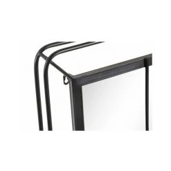 WADIGA Miroir Mural Fenêtre Métal Noir - Hauteur 120cm - Noir -Miroir Soldes Boutique 40526186 3