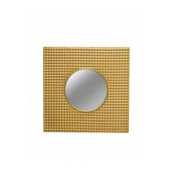 CHEHOMA Miroir Mural Décoratif En Métal Doré - Doré