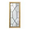 WADIGA Miroir Mural Rectangulaire Bois Et Métal - 48x107cm - Bois -Miroir Soldes Boutique 40527014 1