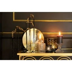 LES TENDANCES Miroir Mural Losange à Rayons Métal Doré Ysarg -Miroir Soldes Boutique 40640153 4