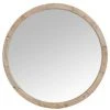 LES TENDANCES Miroir Mural Rond Verre Et Bois Massif Clair Corali D 122 Cm -Miroir Soldes Boutique 40649712 1