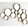 LES TENDANCES Miroir Mural 13 Ronds Métal Doré Kaïra 2 LES TENDANCES Miroir Mural 13 Ronds Métal Doré Kaïra -Miroir Soldes Boutique 40687315 1